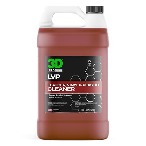 3D LVP Interior Cleaner - Removes Dirt, Grime, Grease, Oil & Stains from Leather, Vinyl & Plastic - Great for Seats, Steering Wheels, Door Panels, Dashboards - Car, Office, Home Use - 1 Gallon - Image 1