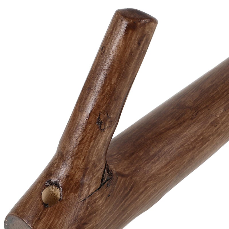 Rustic Wooden Wall Hook 10mm Thick Coat Key Holder for Entryway Closet - Image 4