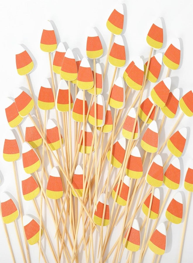 وولاين مجموعة والين من 100 قطعة من أعواد تزيين الكوكتيل للهالوين، أعواد أسنان مزينة بحلوى الذرة، أعواد خيزران لتزيين الكب كيك، أعواد فواكه لتزيين المقبلات والمشروبات في الهالوين - Image 1