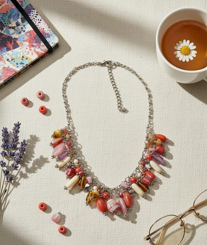 DCA Western Latest Trendy Boho Charms Fashion Jewellery Necklace for Women and Girls - Image 3