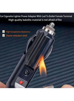 CMGTYYD Car Cigarette Lighter Adapter, 240W 1-to-2 DC 12V/24V Plug Splitter with Dual Socket, Switch, 3.9-inch Extension Cord, and 15A Fuses - Suitable for 12/24V Vehicles  - Image 5