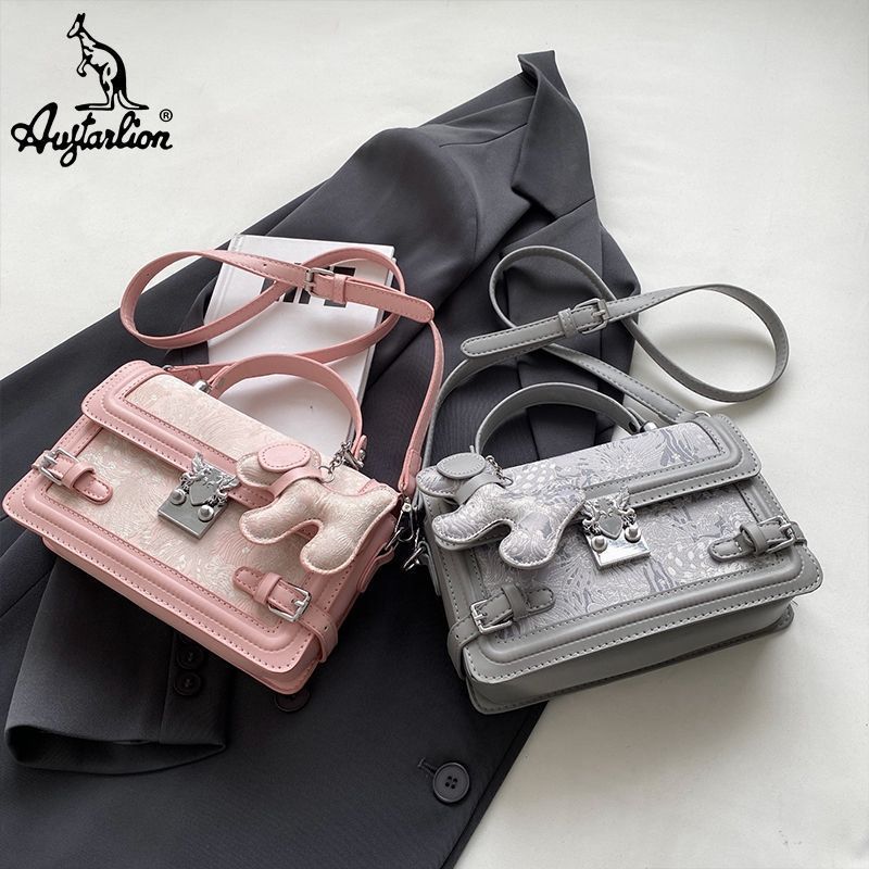 Light Luxury Niche Women'S Bag New High Sense Fashion Embroidered Small Square Bag Popular Crossbody Bag - Image 2