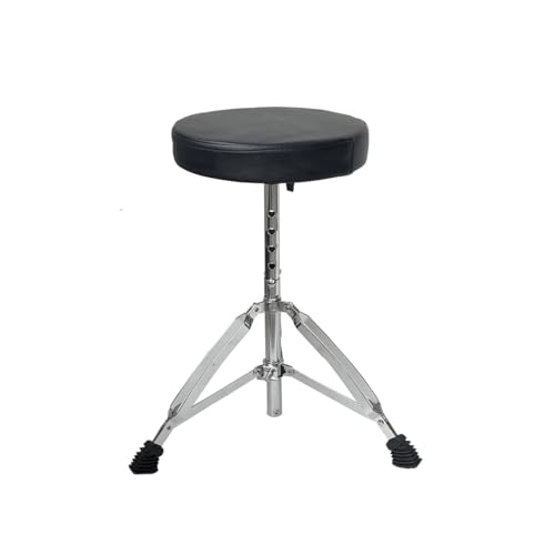 Softline Pro SP36-C Premium Heavy Duty Drum Throne Chrome 2.1 Kg Height Adjustable Drum Stool with Padded Seat - Image 1