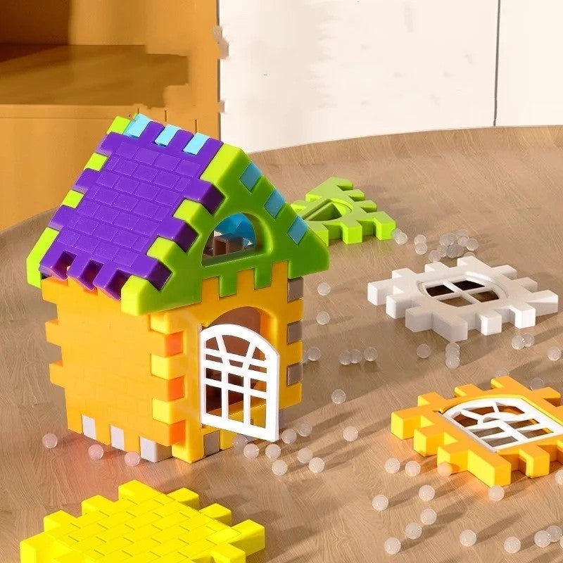 Y&D Large Building Blocks Set for Kids Ages 5+, Big Bricks House Wall & Window Model Puzzle Toy - Image 3