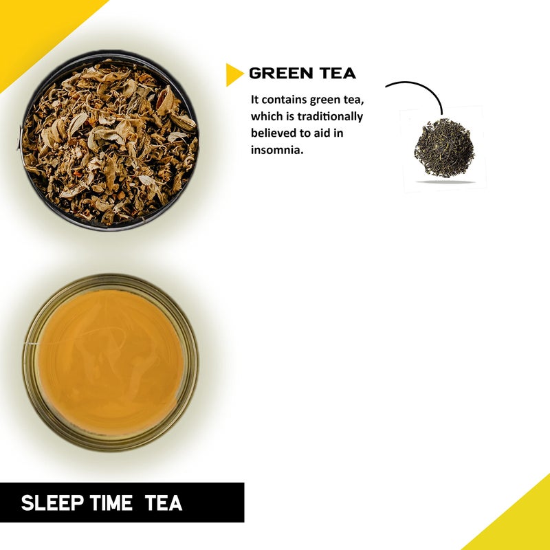 TEACURRY Sleep Tea (30 Bags|1 Month Pack) - Helps with Better Sleep & Snoring | Helps to relax with Natural Ingredients like Chamomilla, Lavender, Lemongrass, - Image 3