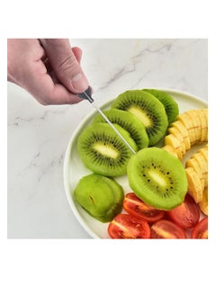 Y&D Cocktail Picks, Set of 8 Stainless Steel Reusable Toothpicks Drinking Pick Garnish Skewer Party Decorative Sticks for Reunion Drinks Appetizers Olives Fruits Barbecue Snacks (Pineapple)  - Image 5