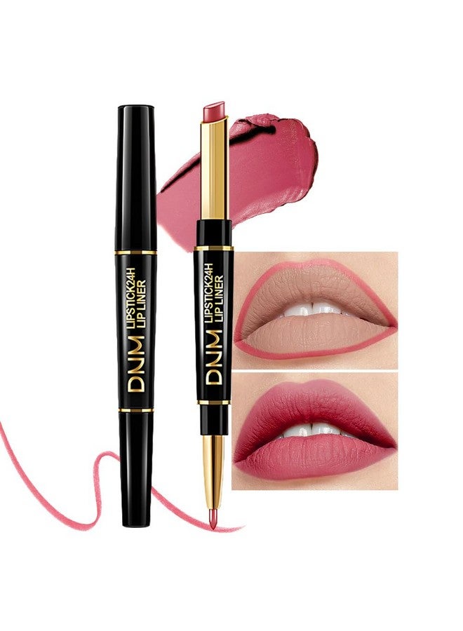 evpct 1Pcs Lip Liner And Lipstick Set Kit For Women, Dnm Matte Lips Kit With Lip Liner Lip Stains Long Lasting Waterproof 24 Hour Lipstick And Lip Liners Combo Lipliners Pencil 26# - Image 1