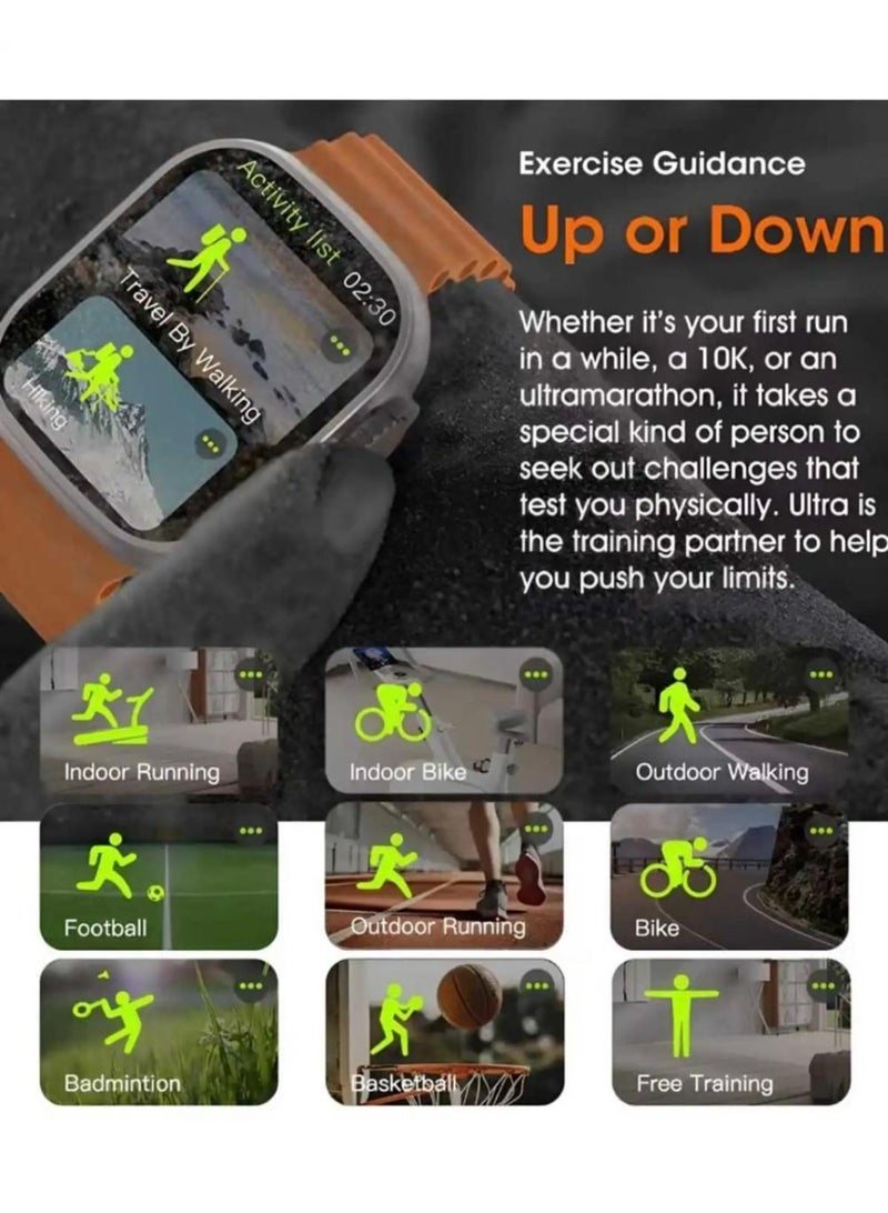 زيروسبيس ساعة ذكية 2 قطعة مع شاشة AMOLED، 7 أحزمة قابلة للتبديل، تتبع متقدم للصحة واللياقة البدنية - Image 4