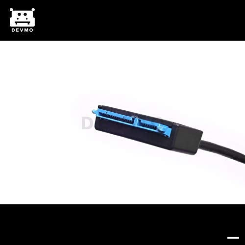 DEVMO USB 3.1 Type C to SATA III HDD SSD 2.5" Hard Drive Adapter Cable 22-Pin UASP - Image 3