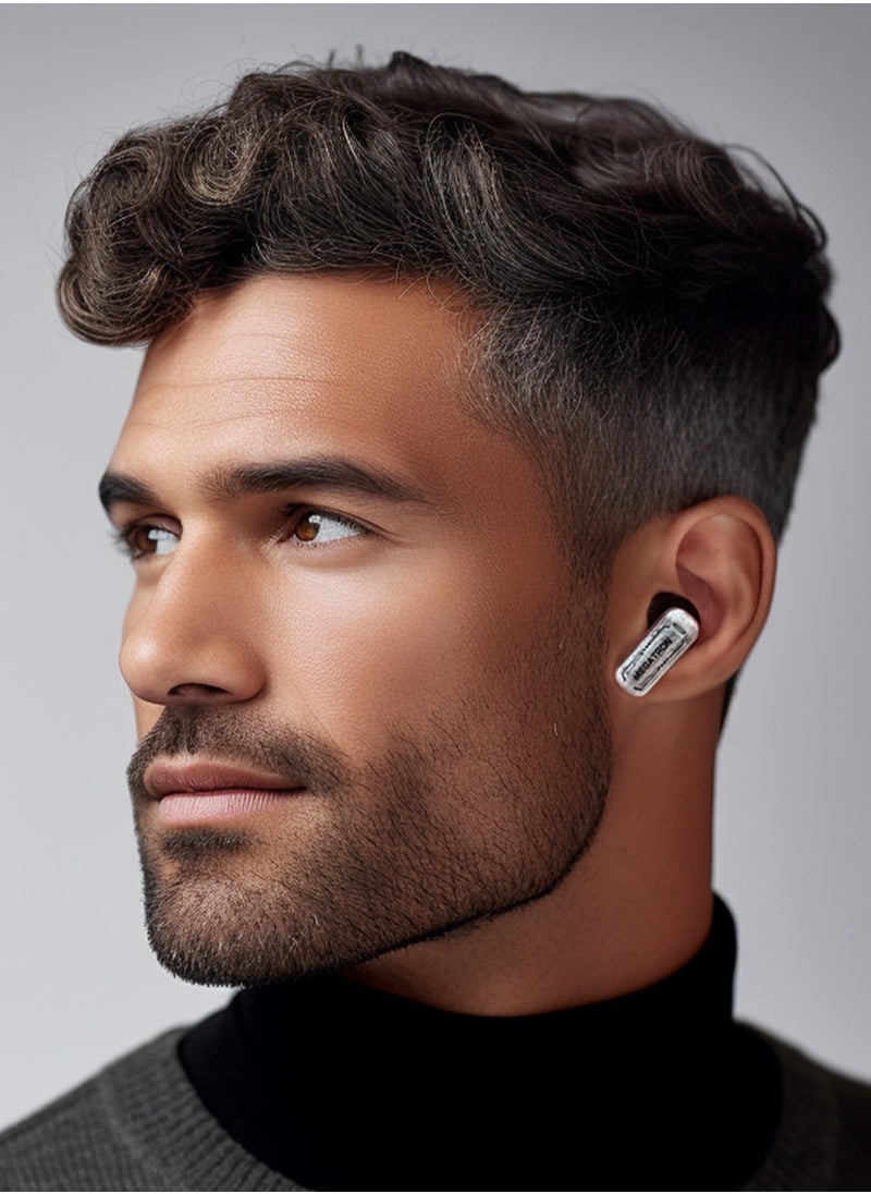 TRANSFORMERS - TF-T31 Wireless Bluetooth Earphones TWS, Environmental Noise Cancellation, 25 Hour Battery Life, Fast Charging, Gaming and Music Mode, Touch Controls – Black - Image 1