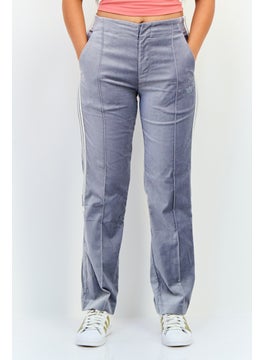 adidas Originals Women Loose Fit Outdoor Wide Leg Pants, Grey  - Image 1