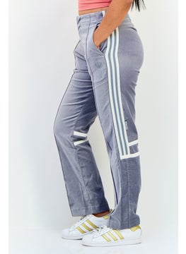 adidas Originals Women Loose Fit Outdoor Wide Leg Pants, Grey  - Image 2