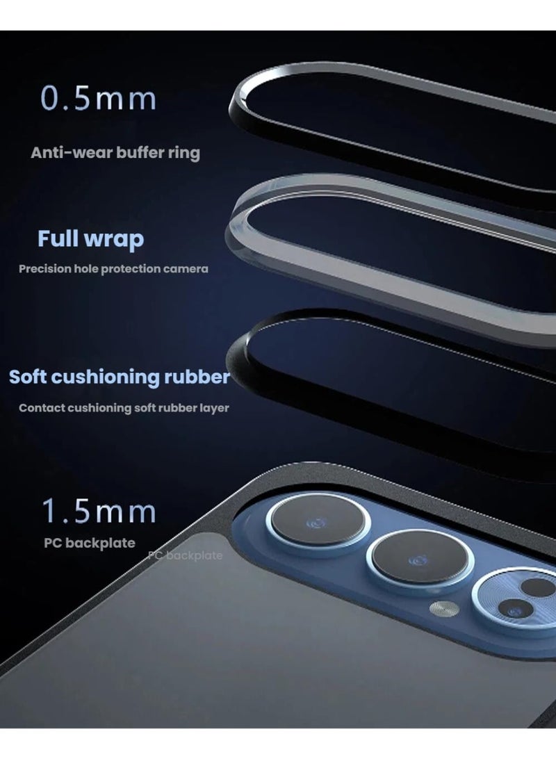 general Case Compatible with Honor 500 Pro 5G, Hard PC + TPU Semi-transparent Matte Finish Anti-drop Airbag Protective Case - Full-coverage Lens Protection - Image 3
