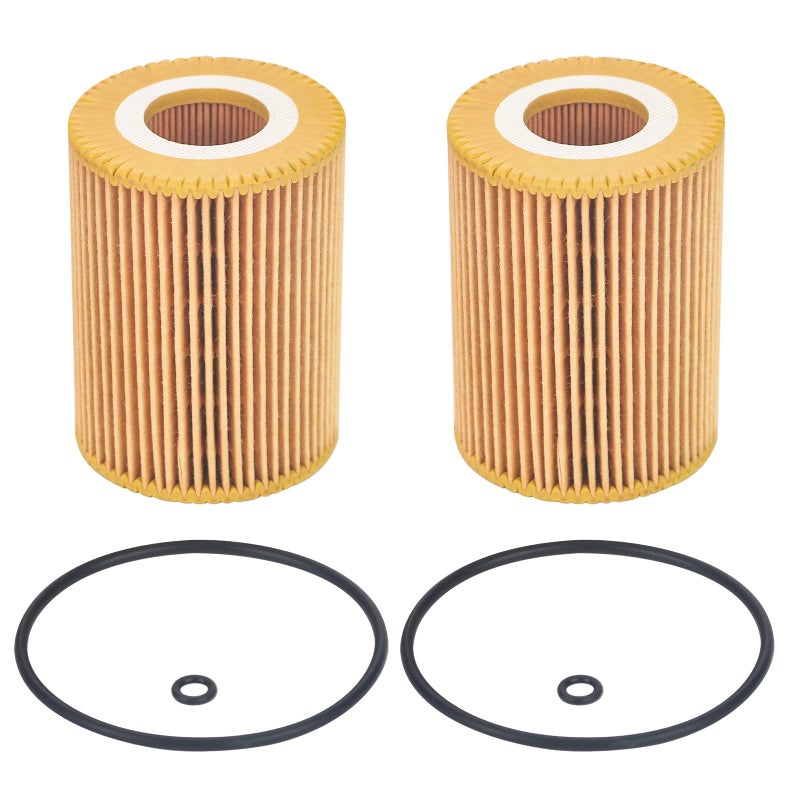 2Pcs Oil Filter Compatible With MercedesBenz Freightliner Jeep Dodge Vehicle E350 GL350 ML350 R320 R350 S350 Sprinter 2500 3500 Grand Cherokee 20072021 ReplaceHU821X 6421800009