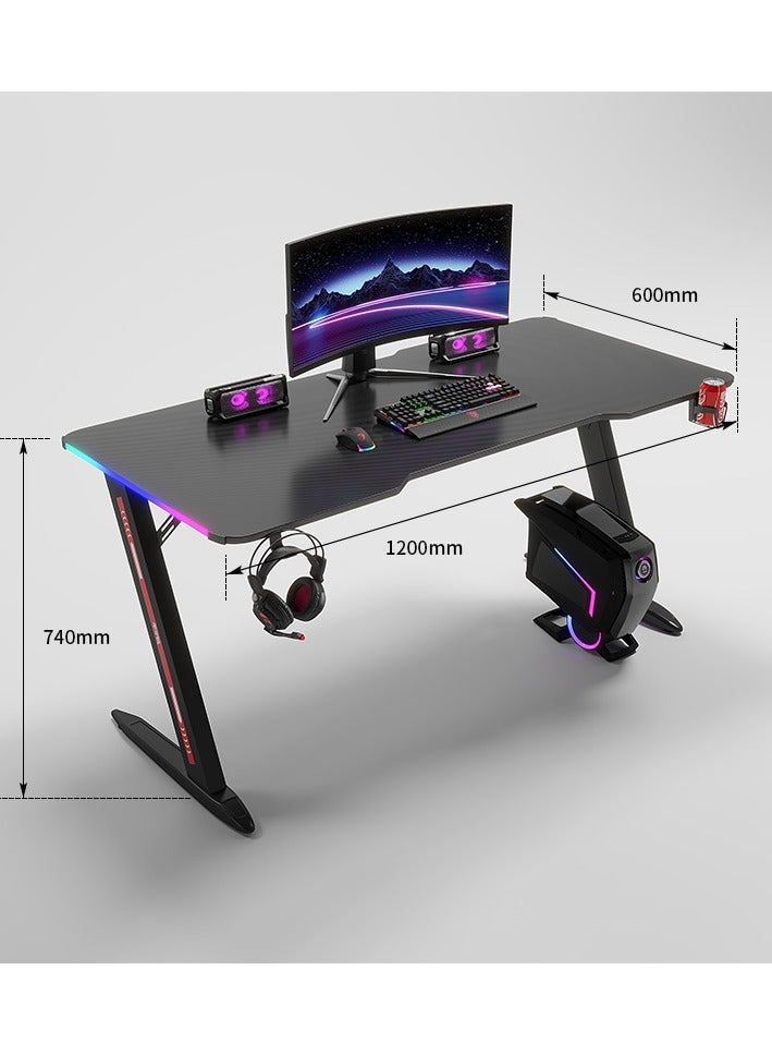 لحظة مرح طاولة كمبيوتر للألعاب 120×60سم مع اضاءة RGB - Image 4