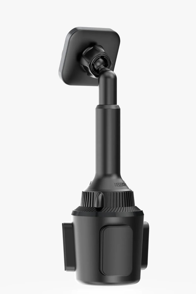 GREEN LION MagSafe Cup Phone Holder GX-43 with Universal Metal Ring & Sturdy Telescopic Arm / 360° Rotation / Anti-Slip Silicone Pad /  Cup Holder Fit Size: 3.0-4.0 - Black - Image 3