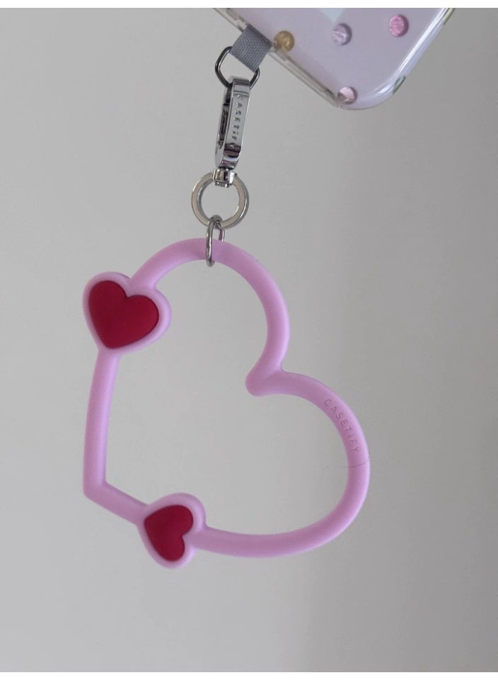 CASETiFY Heart Silicone Phone Ring Holder, Anti-Loss Lanyard Clip - Image 5