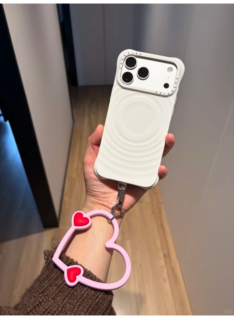 CASETiFY Heart Silicone Phone Ring Holder, Anti-Loss Lanyard Clip - Image 2