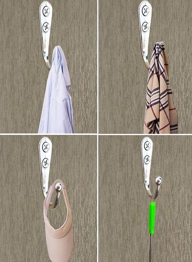 دي آي واي كرافتس خطافات ملابس فردية مثبتة على الحائط من DIY Crafts (عبوة من 20 خطافًا و40 برغيًا) (التصميم رقم 2، عبوة من 20 قطعة) - Image 2