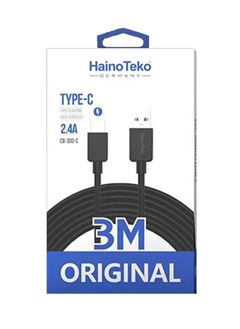 Haino Teko Haino Teko USB to Type-C Cable 2.4A  - Image 1
