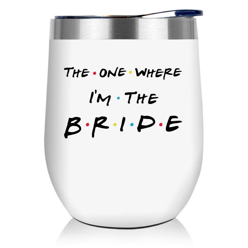 NewEleven Bridal Shower Gifts - Wedding Gifts For Bride - Bride To Be, Bachelorette Gifts, Engagement Gifts For Women - Bride Gifts For Bride To Be, Fiancee, Wifey, Her - 12 Oz Tumbler - Image 1