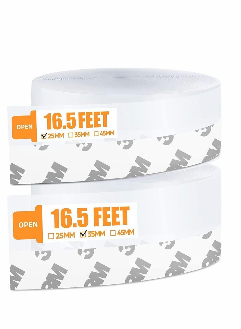 Y&D Door Weather Stripping, Silicone Seal Strip Window Sealing Tape for Draft Stopper Adhesive Doors Windows and Shower Glass Gaps... - Image 1