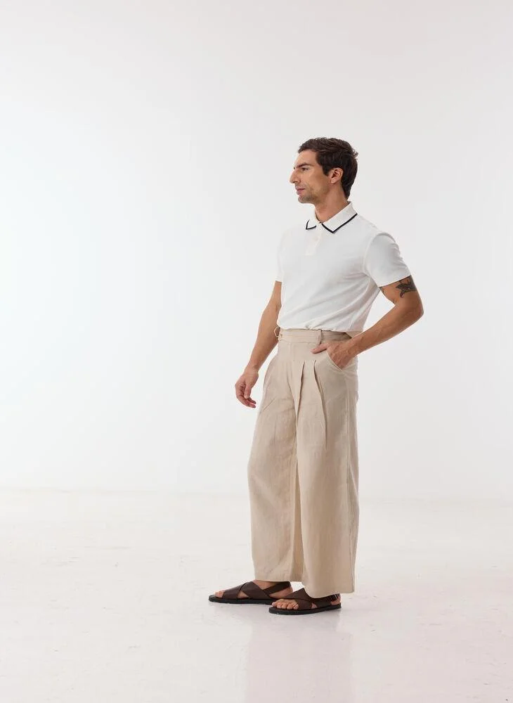 أشيتا فرنانديز Contrast Trim Pique Polo Shirt