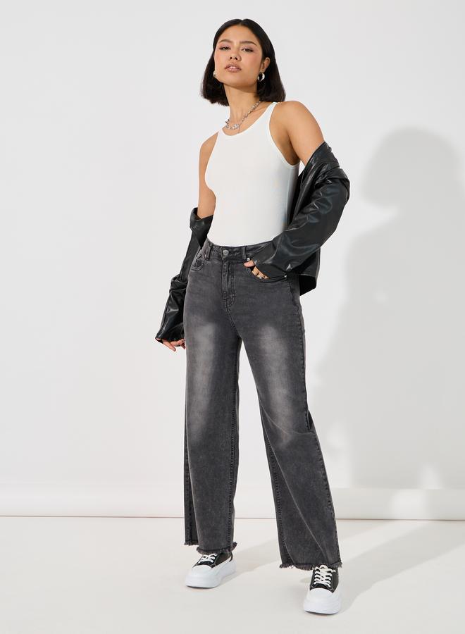 Styli Women White Ribbed Knit Fitted Bodysuit - Image 3