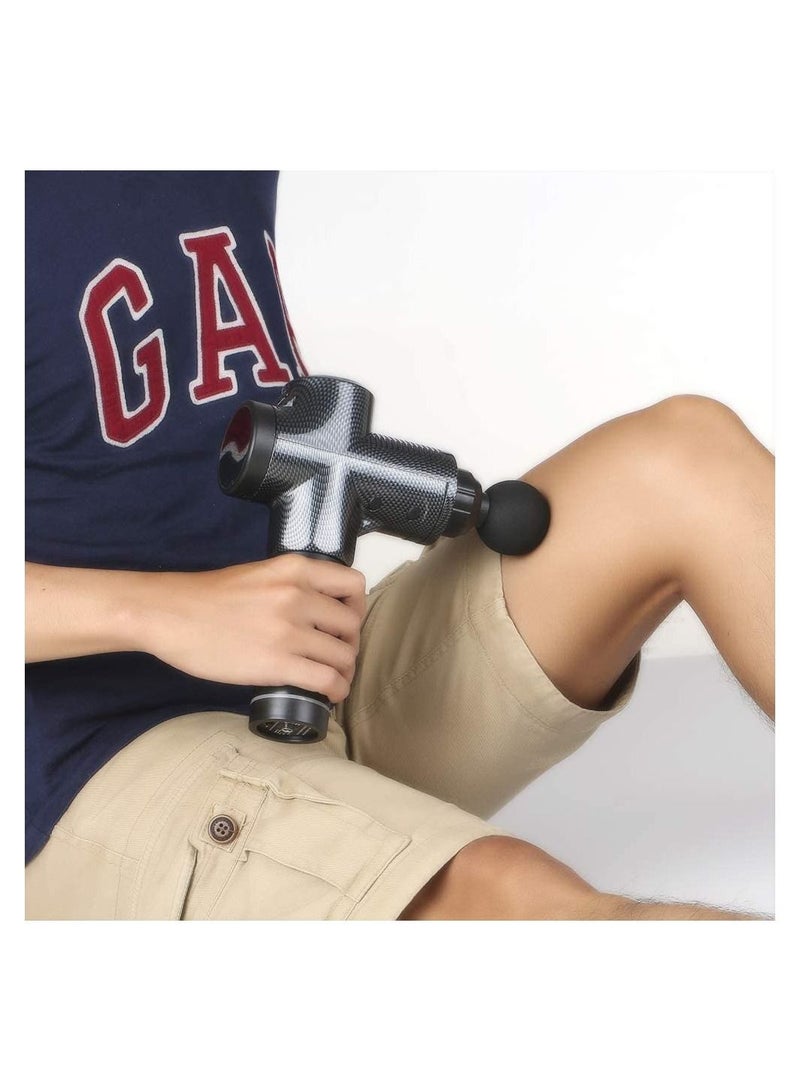 Massage Gun, Deep Tissue Massager, Portable Muscle Massage Gun for Back Neck Muscle Relieve, Quiet Brushless Motor 20 Variable Speeds Digital Display 6 Massage Heads and Carrying Case - Image 4