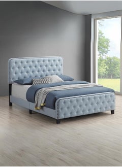 Topanga Tufted Upholstered Bed 200x150 Queen Size Blushy Blue Color - pzsku/Z0DC8899F6E51C53D3320Z/45/_/1715502345/e3de77c8-ea9e-4f1b-ad0f-ccc860723998