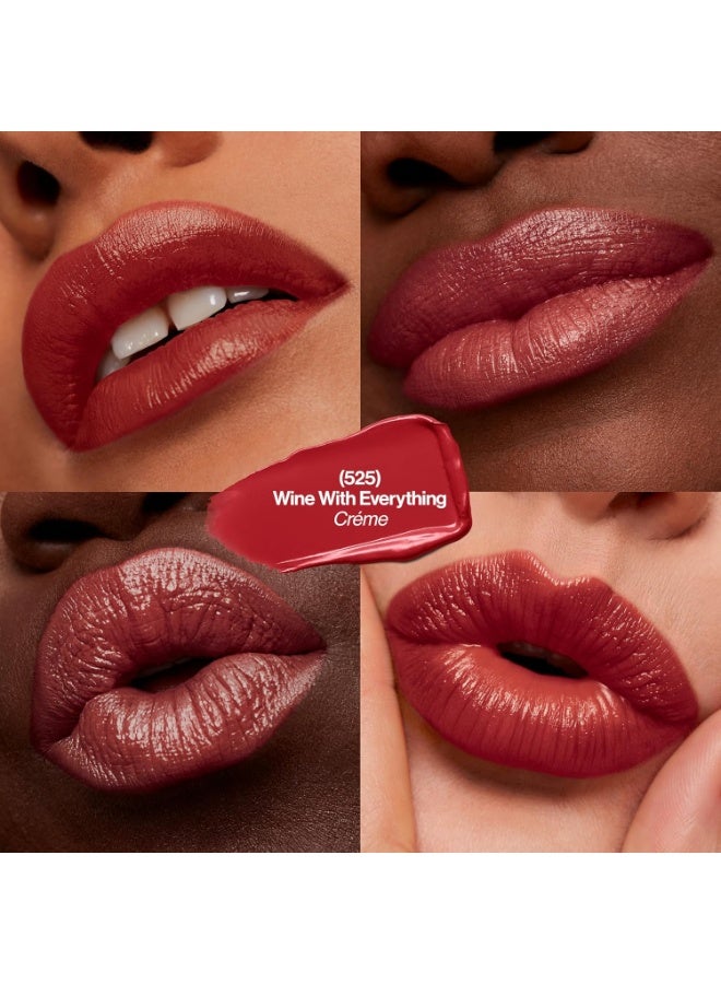 Revlon Professional Revlon Super Lustrous Lipstick, Creamy Formula For Soft, Fuller-Looking Lips, Moisturized Feel, 525 Wine With Everything, 0.15 oz - Image 3