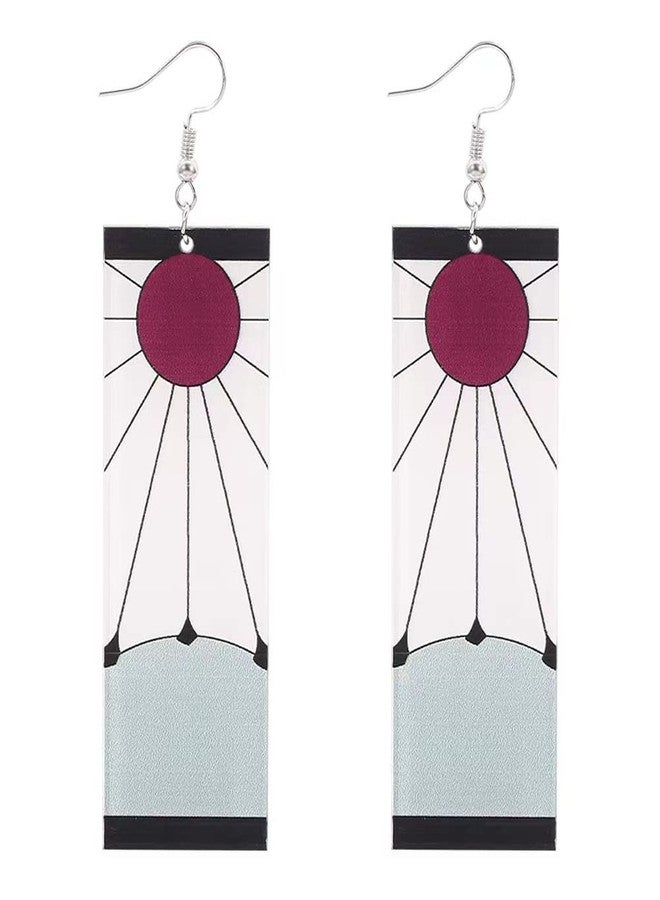 Bkinpid Tanjiro Earrings Hanafuda Tanjiro Cosplay Earrings Anime Jewelry Accessories - Image 1