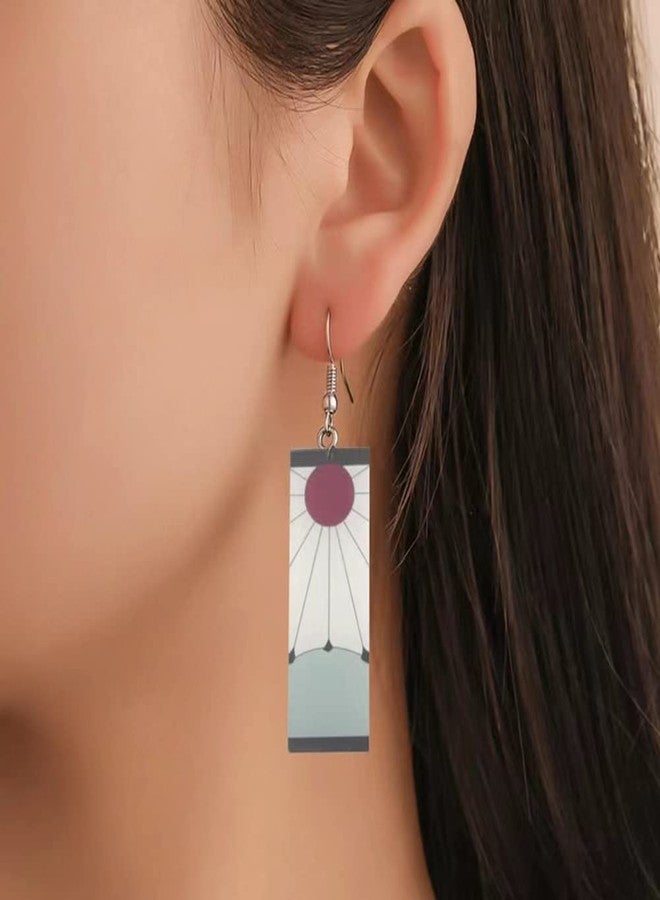 Bkinpid Tanjiro Earrings Hanafuda Tanjiro Cosplay Earrings Anime Jewelry Accessories - Image 2