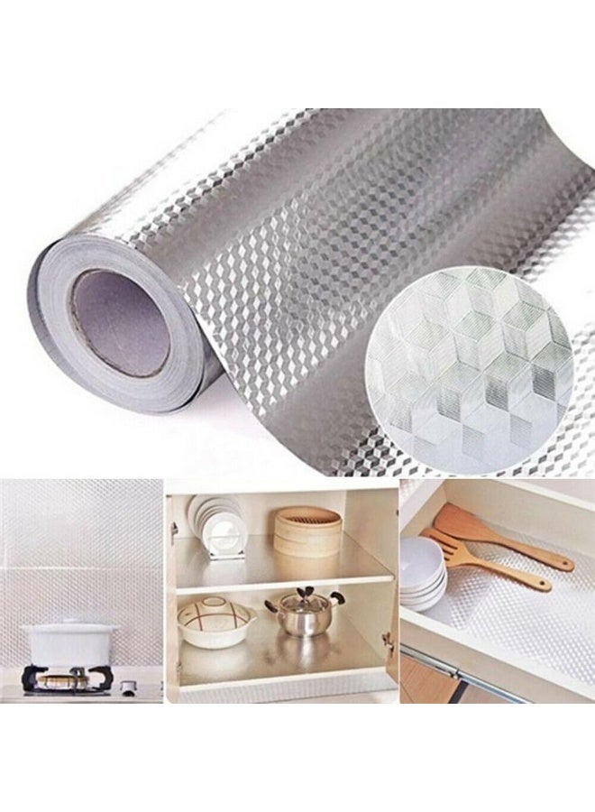 DUNISO Marble Paper,Self Adhesive Wallpaper Waterproof Gloss PVC Vinyl Paper,Heat Resistant & Waterproof,for Furniture Cover Surface,Countertop,Kitchen,Shelf Liner,400mm*5m - Image 5