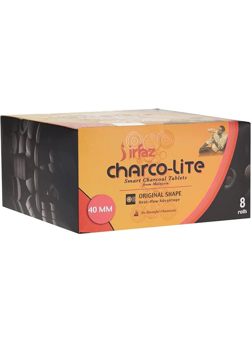 irfaz (Pack Of 3 ) Irfaz Charco-Lite Charcoal- Smart Charcoal Tablets-Bakhoor 40 mm- 240 Pcs (24 Rolls) - Image 5