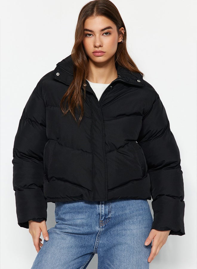 trendyol Black Regular Fit Water Repellent Puffer Jacket - Image 1