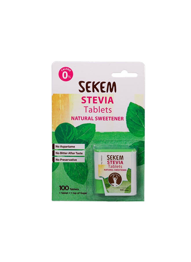 Sekem - Stevia Natural Sweetener 100 Tablets - Image 1