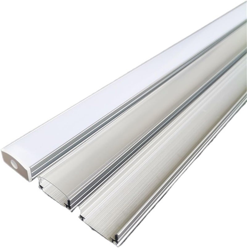 1-28pcs/Lot perfil aluminio led Lights 0.5 Meters Office Light Belt Aluminum Profile for diode 5730 2835(10 Piece,90 Degree Connector) - Image 2