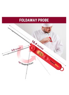 ThermoPro ThermoPro TP-03B Digital Meat Thermometer for Cooking Kitchen Food Candy Instant Read Thermometer with Backlight and Magnet for Oil Deep Fry BBQ Grill Smoker Thermometer  - Image 2