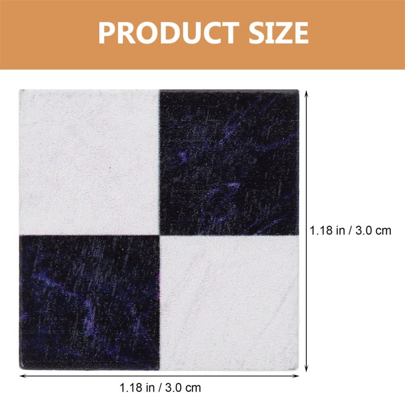Toddmomy 27pcs Dollhouse Black White Spanish Mosaic Floor Tile Sheet Miniature Flooring Wallpaper for Miniature Dollhouse Accessories Photo Props - Image 2