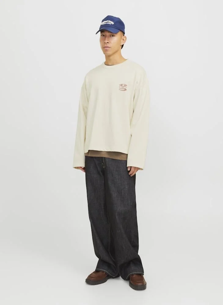 JACK & JONES Graphic Crew Neck Sweatshirt