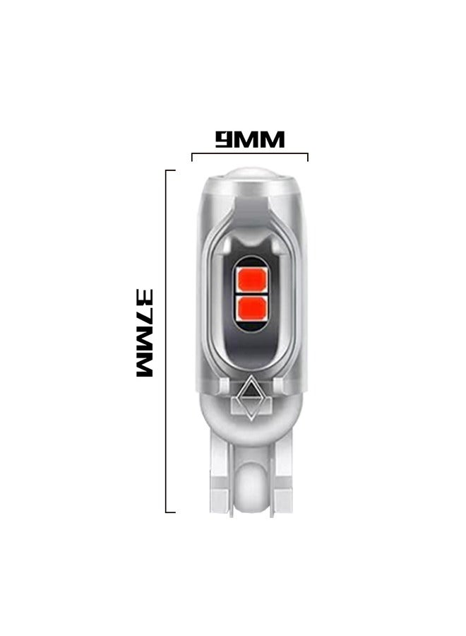 Generic 3 Pcs License Plate Lamp T10 2835 3030 5smd Automotive LED Highlight 5W5 Poleless Decoding Car Bulb Side Marker Light License Plate Lamp Courtesy Step Lamp Luggage Compartment Clearance - Image 2