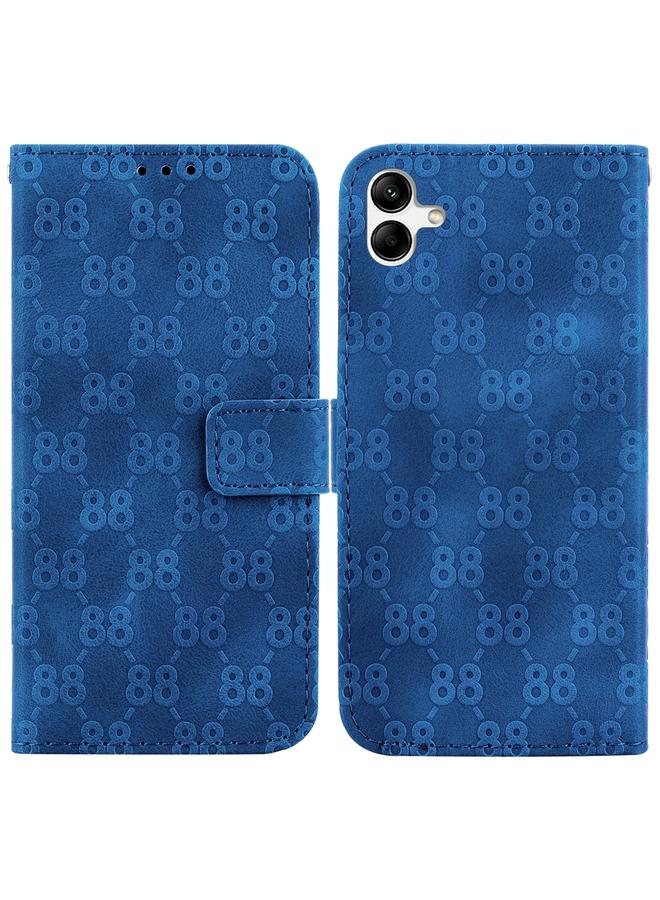 اس-توب جراب لهاتف Samsung Galaxy A04e / F04 / M04 جراب هاتف جلدي مزدوج منقوش على شكل 8 - Image 1