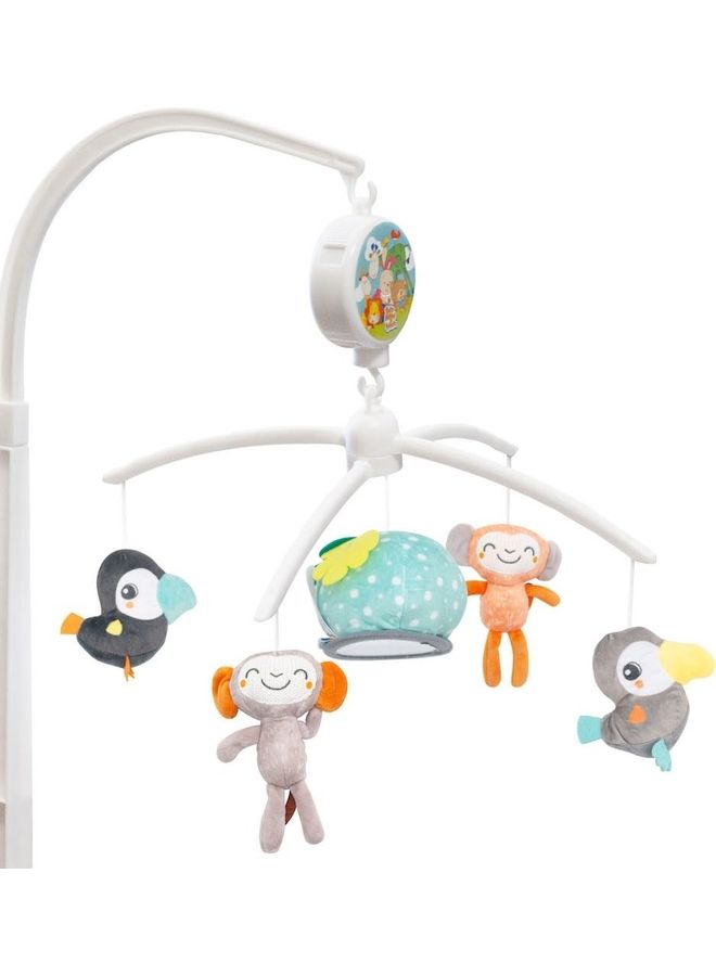 Moon Jungle Friends Musical Mobile, Child Sleeping Aids, Crib Hanging Toys For Newborn Baby, Baby Crib Mobile 360 Degrees Rotating, Soft Toy Om+ ‎25 x 35 x 55cm - Image 1