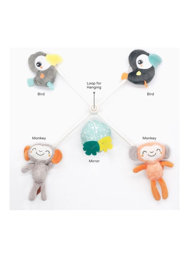 Moon Jungle Friends Musical Mobile, Child Sleeping Aids, Crib Hanging Toys For Newborn Baby, Baby Crib Mobile 360 Degrees Rotating, Soft Toy Om+ ‎25 x 35 x 55cm - Image 3