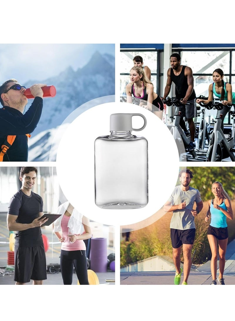 Oasisgalore Flat 360ml Purse-Sized Water Bottle, Portable Square Flask for Travel, Fitness, Gym, Outdoor Sports - Image 4
