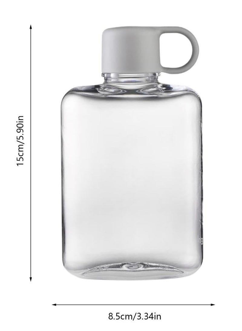 Oasisgalore Flat 360ml Purse-Sized Water Bottle, Portable Square Flask for Travel, Fitness, Gym, Outdoor Sports - Image 5