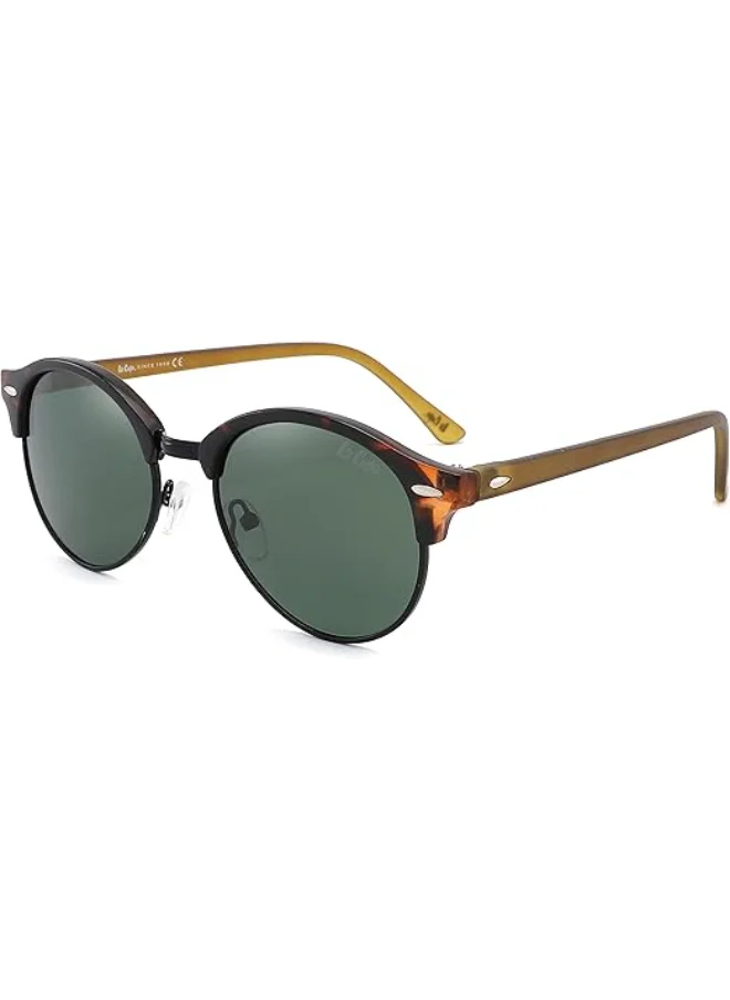 Lee Cooper Polarized Sunglasses MATT DEMI Frame G15 Mirror Lens 51mm  - LC1012C01