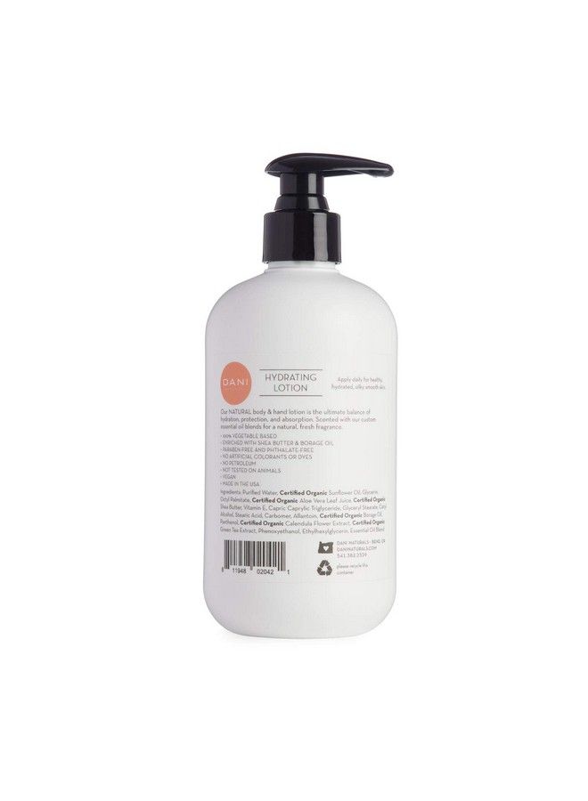 DANI Natural Hand & Body Lotion Naturals With Natural & Organic Ingredients 12 Ounce Bottle (Coconut Hibiscus) - Image 3