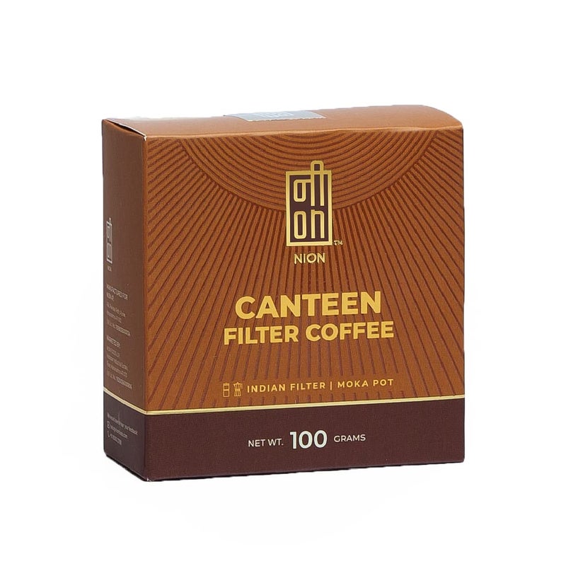 Nion Canteen Coffee | 85% Coffee 15% Chicory | South Indian Filter Kaapi | 100gms - Image 1